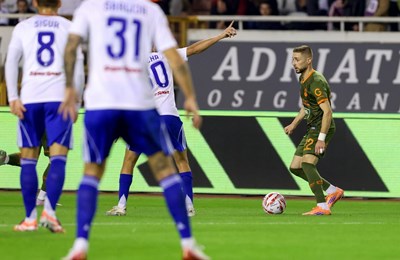 Drugi žuti karton Jurišića i Osijek pola sata s igračem manje