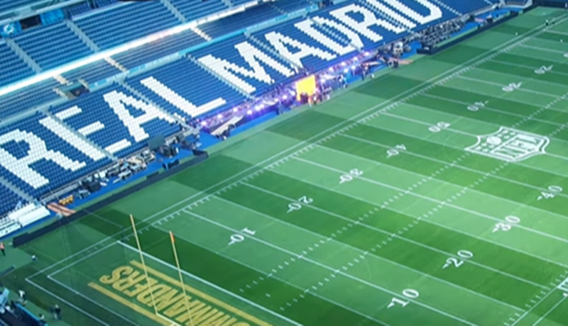 [VIDEO] Nestvarna transformacija Santiago Bernabeua za NFL utakmicu