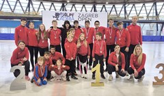 Mladi hrvatski brzoklizači na Alpe Adria Trophy Zagreb Open 2025 osvojili 12 odličja