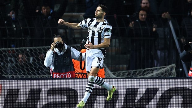 Ivanušec strijelac u domaćem remiju PAOK-a, Midtjylland poražen u Rimu, nema više stopostotnih