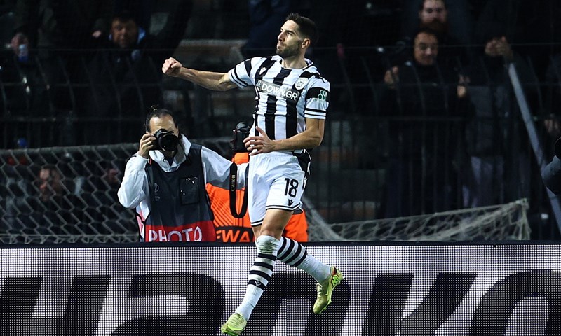 Ivanušec strijelac u domaćem remiju PAOK-a, Midtjylland poražen u Rimu, nema više stopostotnih