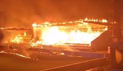 Haka je ispala iz finske lige, a tri maloljetna navijača zapalila su tribinu na stadionu