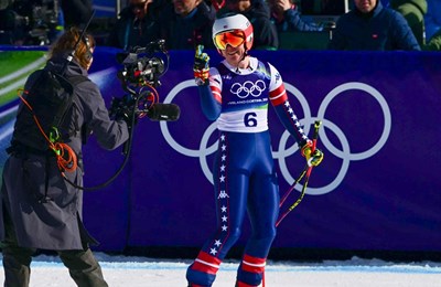 Breezy Johnson do zlata u spustu i sjeni teškog pada Lindsey Vonn