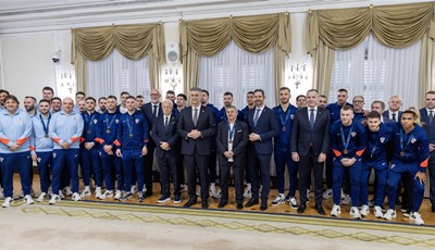 Premijer Plenković primio brončane futsal reprezentativce, obećao im je državnu nagradu