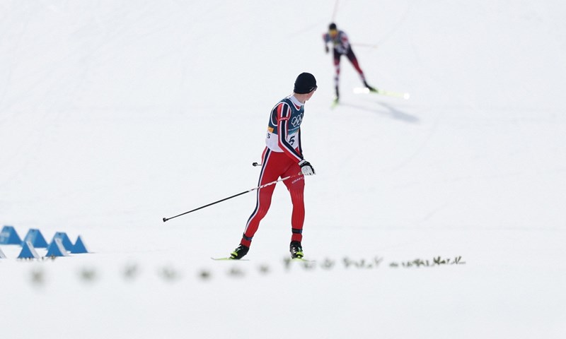 Oftebro do svog drugog olimpijskog zlata u Cortini i Milanu, ponovno presudio trkački dio