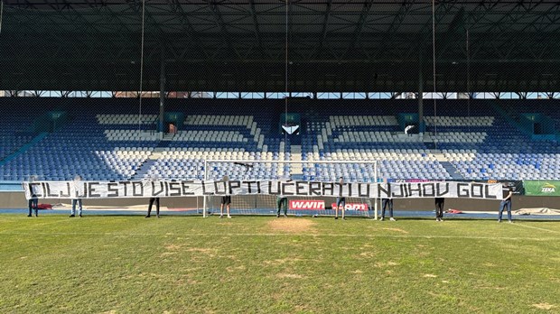 Navijači Željezničara sarkastičnom porukom motivirali svoje miljenike pred derbi protiv Zrinjskog