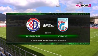 [UŽIVO] Dugopolje i Cibalia igraju za priključak vrhu SuperSport Prve NL