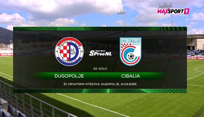 [UŽIVO] Dugopolje i Cibalia igraju za priključak vrhu SuperSport Prve NL