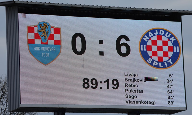 Autogol Vlasenka potvrdio visoku pobjedu Hajduka