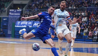 Futsal Dinamo - MNK Rijeka 4:1: Modrima velika prednost nakon prve utakmice finala HMNK