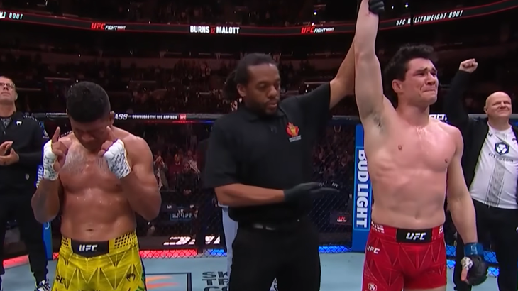 UFC Fight Night: Malott nokautirao Burnsa u trećoj rundi, Brazilac objavio mirovinu