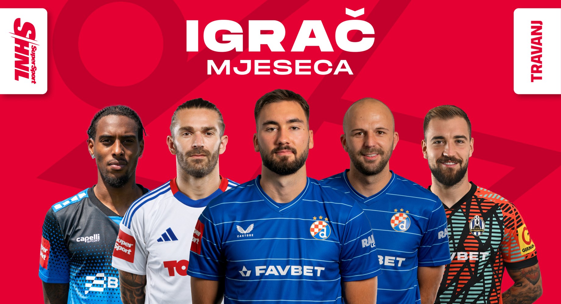 SHNL Igrač mjeseca: Dva igrača Dinama predvode popis, u konkurenciji i jedan vratar