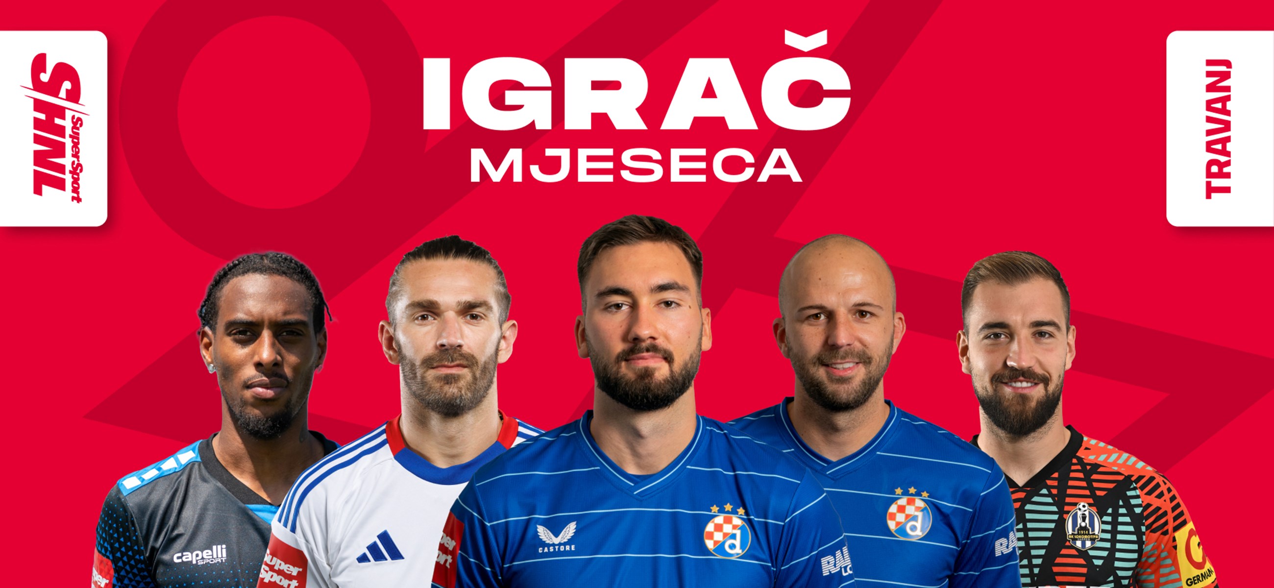 SHNL Igrač mjeseca: Dva igrača Dinama predvode popis, u konkurenciji i jedan vratar