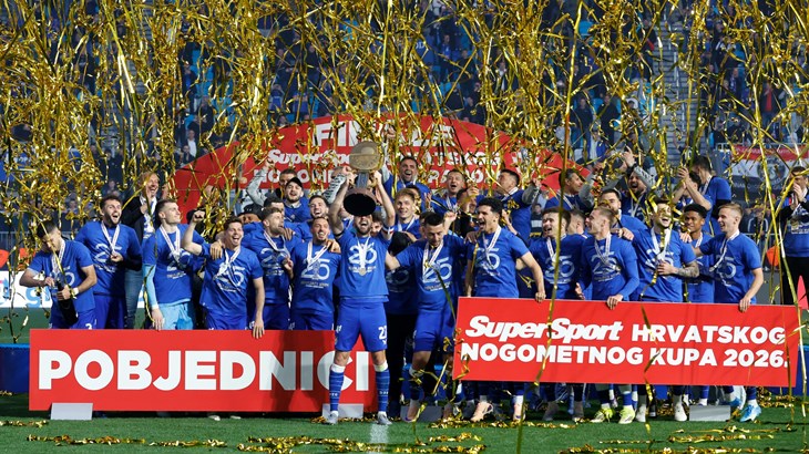 Preslika sezone u finalu SuperSport Hrvatskog nogometnog kupa, Dinamo ostavio Rijeku bez šanse