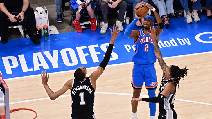 Uzvrat prvaka u Oklahomi: Shai poravnao seriju prije selidbe u San Antonio, Spursi u problemima s ozljedama