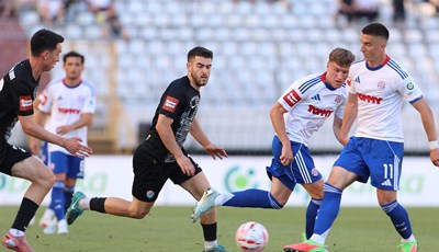 Hajduk - Vukovar 1991 6:3: Hajduk nakon golijade pobjednički okončao sezonu SHNL-a!