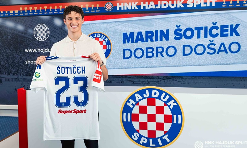 Marin Šotiček stigao u Hajduk: 'Jako mi se sviđa nogomet trenera Garcije'