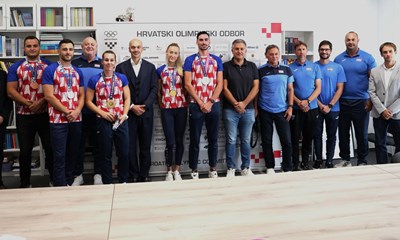 HOO priredio prijem za hrvatske atletičare, Varvodić čestitao osvajačima medalja