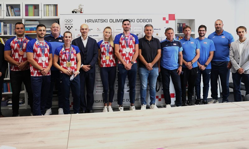 HOO priredio prijem za hrvatske atletičare, Varvodić čestitao osvajačima medalja